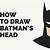 how to draw a batman face