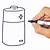 how to draw a battery easy
