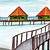 how to draw a beach hut