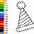 how to draw a birthday party hat