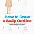 how to draw a body easy