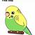 how to draw a budgie easy