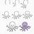 how to draw a cartoon octopus