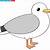 how to draw a cartoon seagull