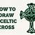 how to draw a celtic cross step by step