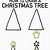 how to draw a christmas tree easy