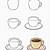 how to draw a coffee cup