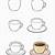 how to draw a coffee cup cute
