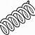 how to draw a coil spring