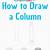 how to draw a column