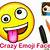 how to draw a crazy face emoji
