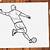 how to draw a football player step by step
