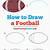 how to draw a football step by step