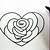 how to draw a heart rose step by step