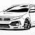how to draw a honda civic si