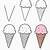 how to draw a ice cream cone step by step