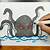how to draw a kraken