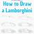 how to draw a lamborghini easy step by step