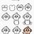 how to draw a monkey face step by step easy