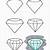 how to draw a realistic diamond step by step