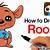 how to draw a roo