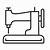 how to draw a sewing machine