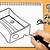 how to draw a sharpener step by step
