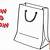 how to draw a shopping bag