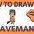 how to draw a simple caveman