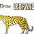 how to draw a simple leopard