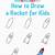 how to draw a space rocket step by step