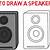 how to draw a speaker