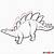 how to draw a stegosaurus dinosaur step by step