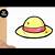 how to draw a straw hat