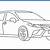 how to draw a toyota camry