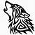 how to draw a tribal wolf tattoo