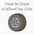 how to draw a wheel easy