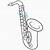 how to draw an alto saxophone