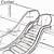 how to draw an escalator