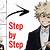 how to draw bakugou face step by step
