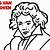 how to draw beethoven easy