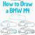 how to draw bmw step by step