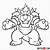 how to draw bowser mario