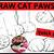 how to draw cat paws