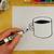 how to draw coffee steam