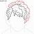 how to draw curly hair male