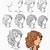 how to draw curly hair step by step