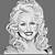 how to draw dolly parton step by step