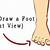 how to draw feet from the front