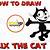 how to draw felix the cat step by step